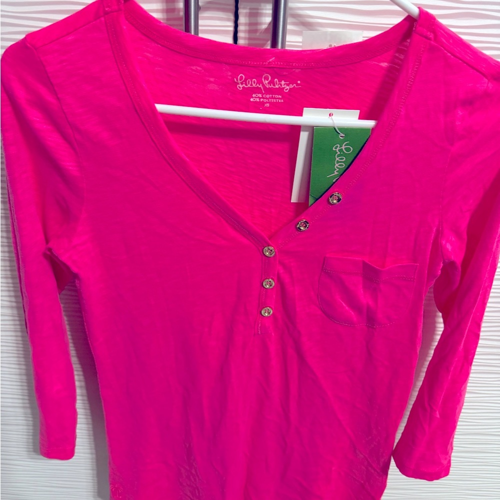 Lilly Pulitzer hot pink top